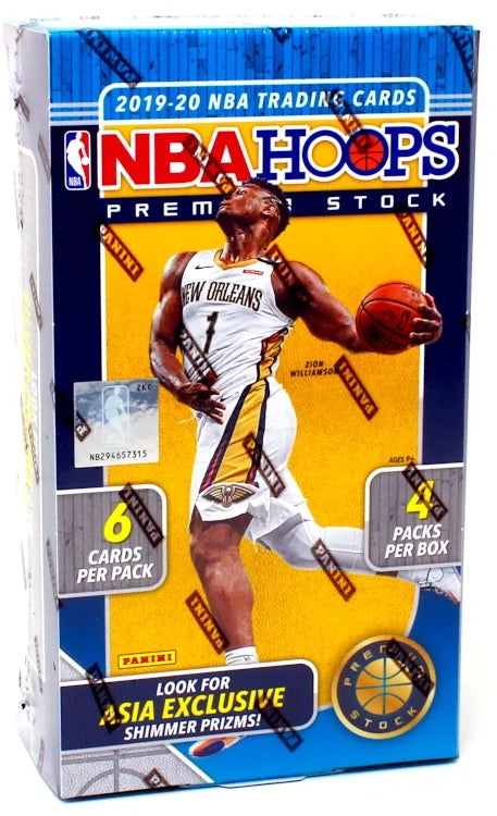 2019-20 Panini NBA Hoops Premium Stock Basketball Tmall Edition 20 Box Case (Ships Sealed Only) - B2