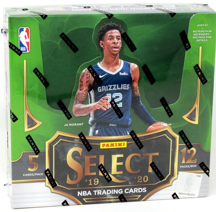 2019-20 Panini Select Basketball Hobby 12 Box Case (Ships Sealed Only) - B2