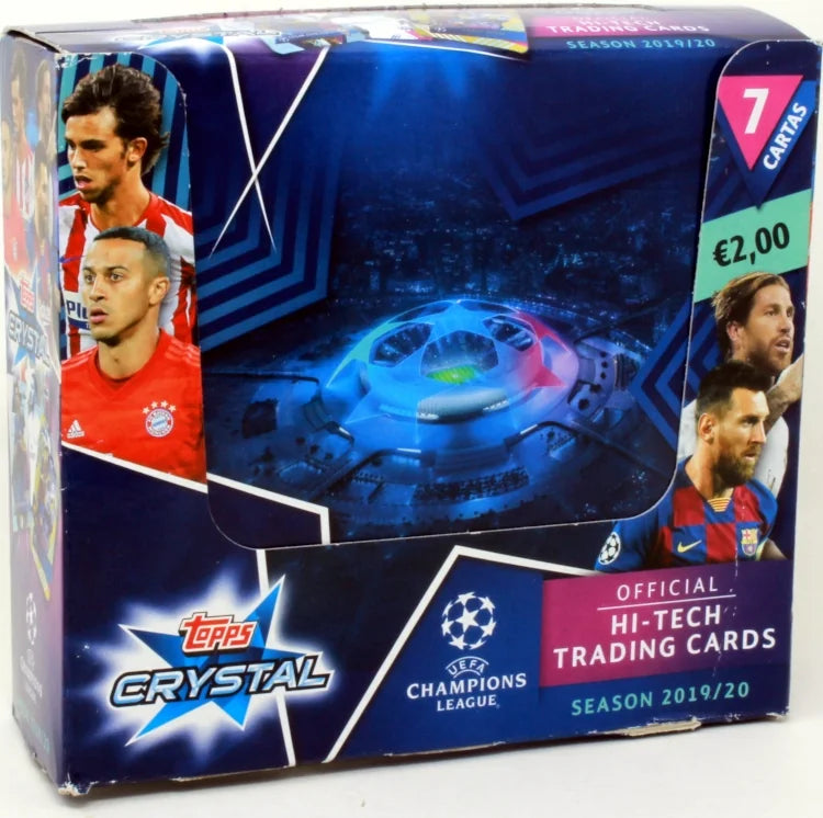 2019 20 Topps Crystal UEFA Champions League Soccer Box Spanish Edition (Ships Sealed Only)