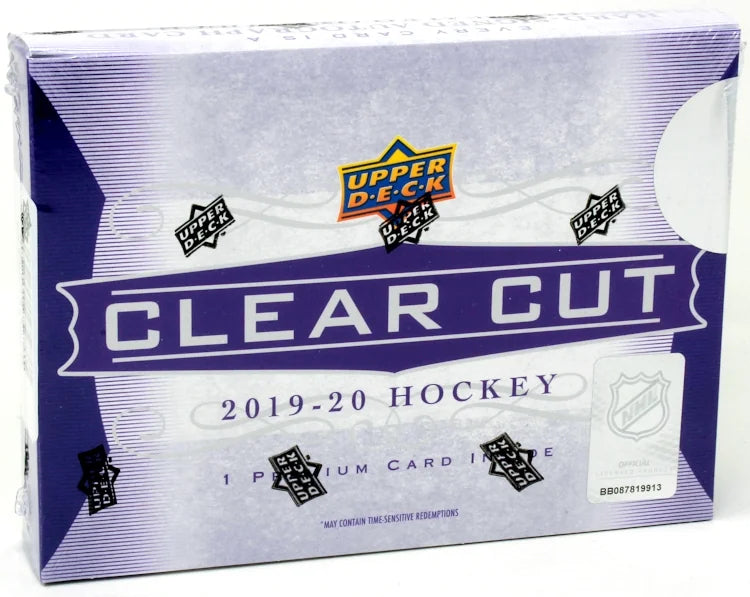 2019 20 Upper Deck Clear Cut Hockey Hobby Box Autographed Cards (Ships Sealed Only)