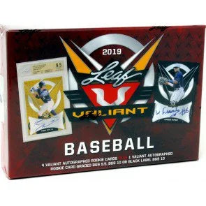 2019 Leaf Valiant Baseball Hobby Box (Ships Sealed Only)