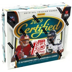 2019 Panini Certified Football Box 1st Off the Line Premium Edition (Ships Sealed Only)