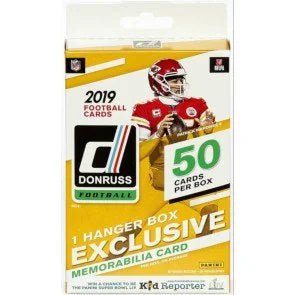 2019 Panini Donruss Football Hanger Pack Box (Ships Sealed Only)