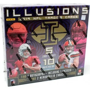 2019 Panini Illusions Football Hobby Box 10 Packs (Ships Sealed Only)