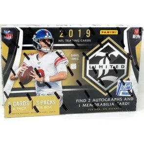 2019 Panini Limited Football First Off The Line Hobby Box (Ships Sealed Only)