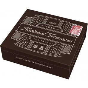 2019 Panini National Treasures Football Hobby Box First Off The Line (Ships Sealed Only)