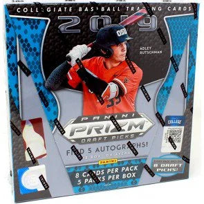 2019 Panini Prizm Collegiate Draft Picks Baseball Hobby Box (Ships Sealed Only)