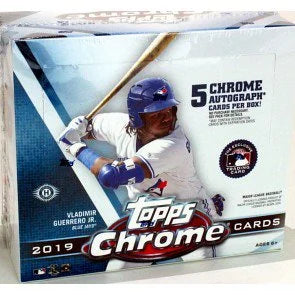 2019 Topps Chrome Baseball Jumbo Hta Box (Ships Sealed Only)