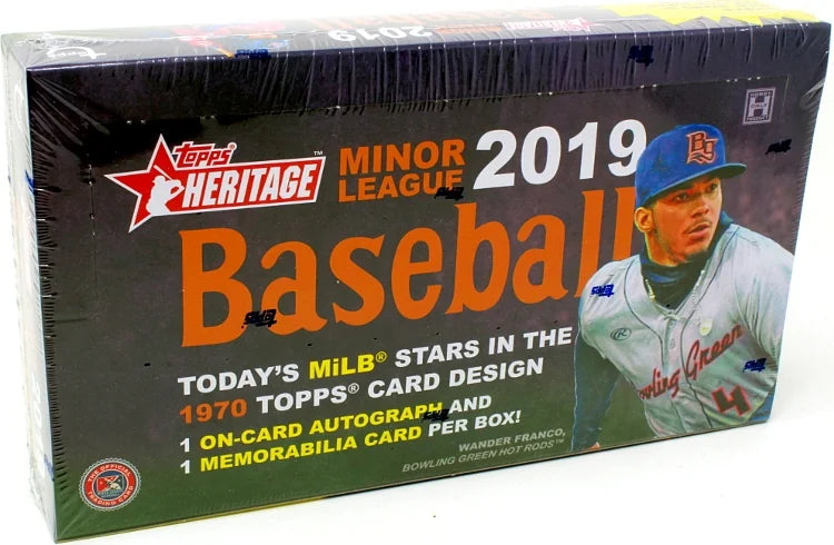 2019 Topps Heritage Minor League Baseball Hobby 12 Box Case (Ships Sealed Only) - B2