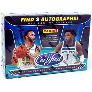 2020 21 Panini Certified Basketball Hobby Box (Ships Sealed Only)