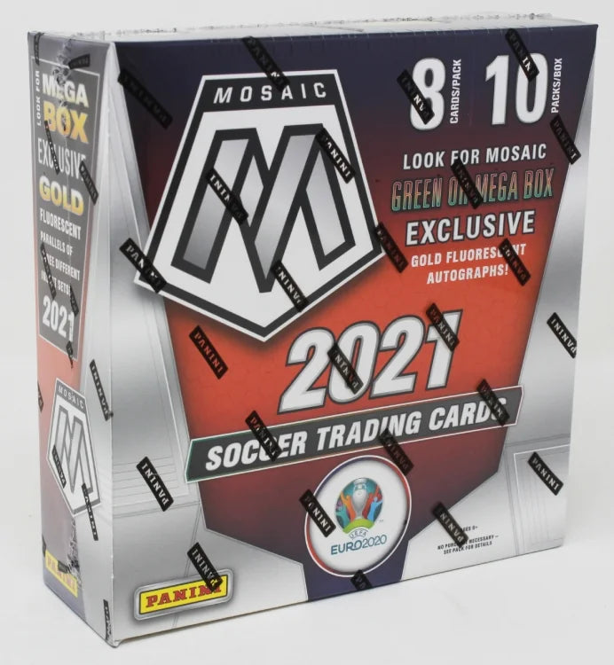 2020 21 Panini Mosaic UEFA Euro Soccer Mega Box Case 20 Boxes (Ships Sealed Only)