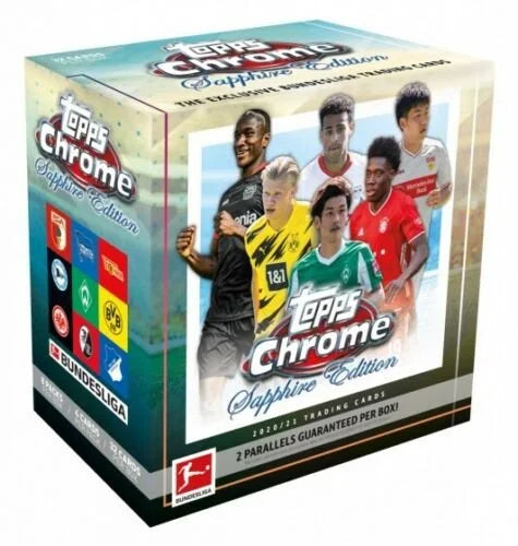 2020 21 Topps Chrome Bundesliga Sapphire Box (Ships Sealed Only)