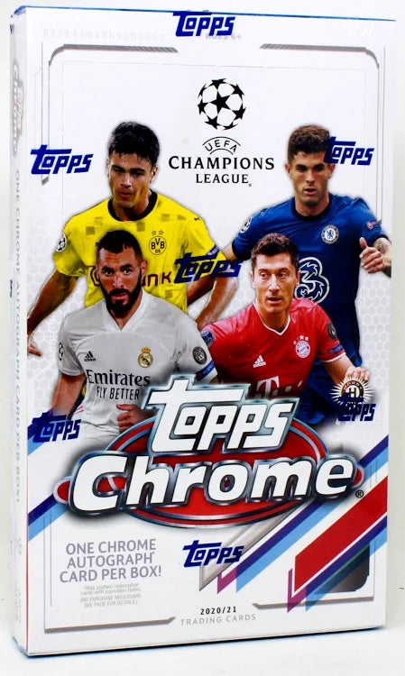2020 21 Topps Chrome UEFA Champions League Soccer 12 Box Case (Ships Sealed Only)
