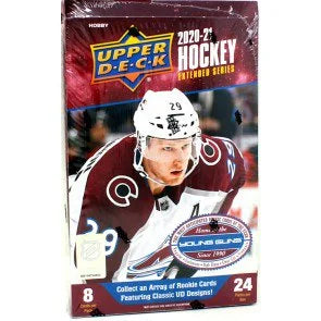 2020 21 Upper Deck Extended Series Hockey Hobby Box (Ships Sealed Only)