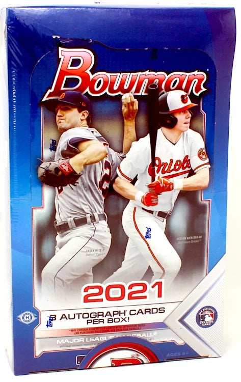 2021 Bowman Baseball Jumbo HTA 8 Box Case (Ships Sealed Only) - B2