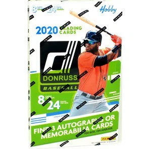 2020 Panini Donruss Baseball Hobby Box (Ships Sealed Only)