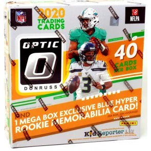 2020 Panini Donruss Optic Football Blue Hyper Mega Box (Ships Sealed Only)
