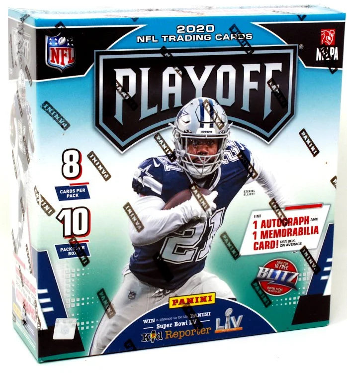 2020 Panini Playoff Football Mega Box 10 Packs 80 Cards (Ships Sealed Only)