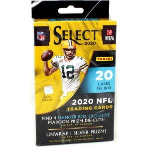 2020 Panini Select Football Maroon Die Cut Prizm Hanger Case 36 Box Case (Ships Sealed Only)