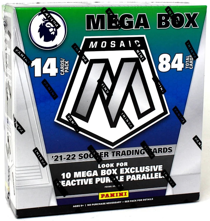 2021 22 Panini Mosaic Premier League Soccer Mega Box Case 20 Boxes (Ships Sealed Only)