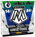 2021 22 Panini Mosaic Premier League Soccer Mega Box (Ships Sealed Only)