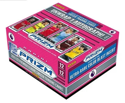 2021 22 Panini Prizm Premier League Soccer FOTL Hobby Box Sealed (Ships Sealed Only)