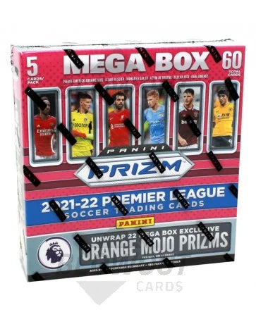 2021 22 Panini Prizm Premier League Soccer Mega Box Lot 10 Boxes (Ships Sealed Only)