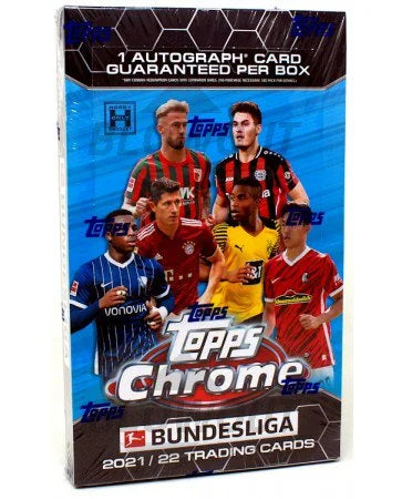 2021 22 Topps Chrome Bundesliga Soccer Hobby Case 12 Boxes (Ships Sealed Only)