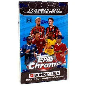2021 22 Topps Chrome Bundesliga Hobby Box (Ships Sealed Only)