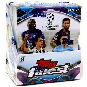 2021 22 Topps Finest UEFA Champions League Hobby Box (Ships Sealed Only)