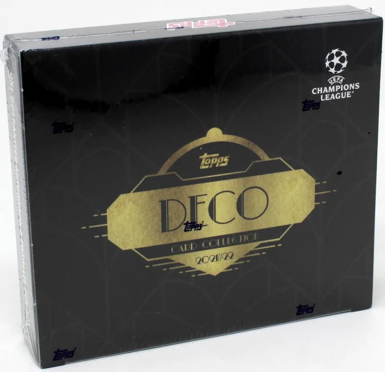 2021 22 Topps UEFA Champions League Deco Card Box 8 Packs (Ships Sealed Only)