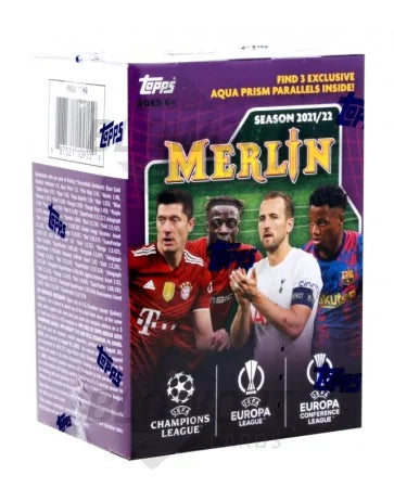 2021 22 Topps UEFA Champions League Merlin Chrome Blaster Box (Ships Sealed Only)