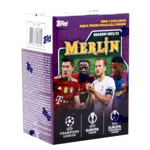 2021 22 Topps UEFA Champions League Merlin Chrome Blaster Box (Ships Sealed Only)
