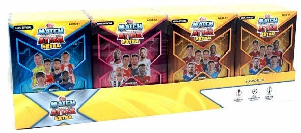 2021 22 Topps UEFA Match Attax Extra Soccer Mini Tin Box 12 Tins (Ships Sealed Only)