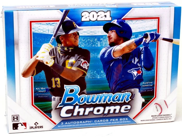 2021 Bowman Chrome Baseball HTA Choice 12 Box Case (Ships Sealed Only) - B2
