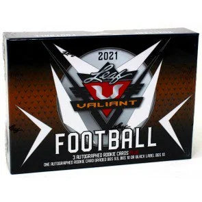 2021 Leaf Valiant Football Hobby Case 12 Boxes (Ships Sealed Only)