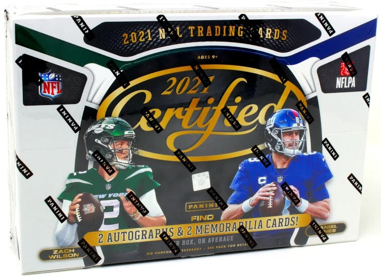 2021 Panini Certified Football Hobby 16 Box Case (Ships Sealed Only) - B2