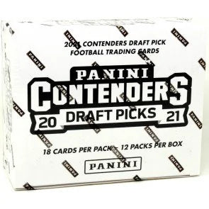 2021 Panini Contenders Draft Picks Football Fat Pack Box Red Cracked Ice (Ships Sealed Only)