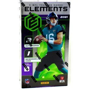 2021 Panini Elements Football Hobby Box Metal Autographs (Ships Sealed Only)