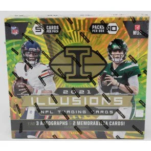 2021 Panini Illusions Football Hobby Box 3 Autos Acetate (Ships Sealed Only)