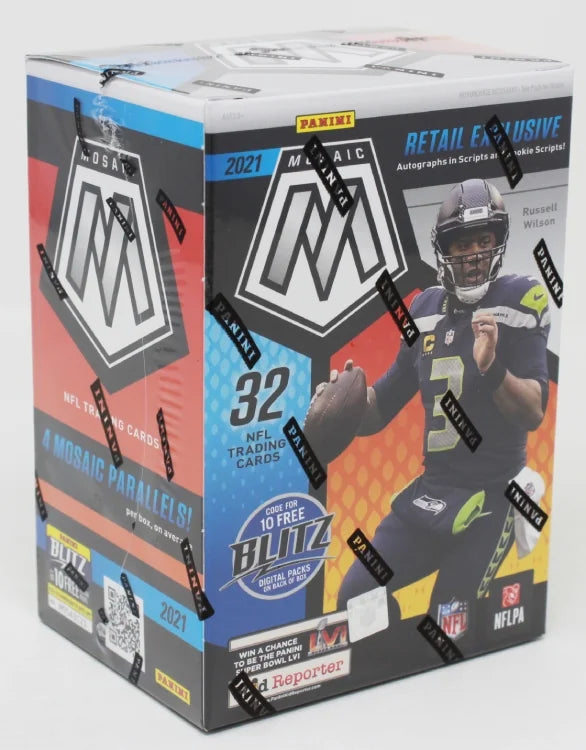 2021 Panini Mosaic Football Blaster 20 Box Lot (Ships Sealed Only) - B2