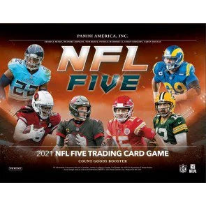 2021 Panini NFL Five Trading Card Game Booster Case 12 Boxes (Ships Sealed Only)