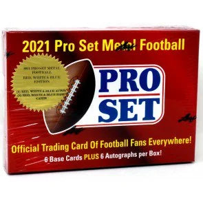 2021 Pro Set Metal Football Red White Blue Box (Ships Sealed Only)
