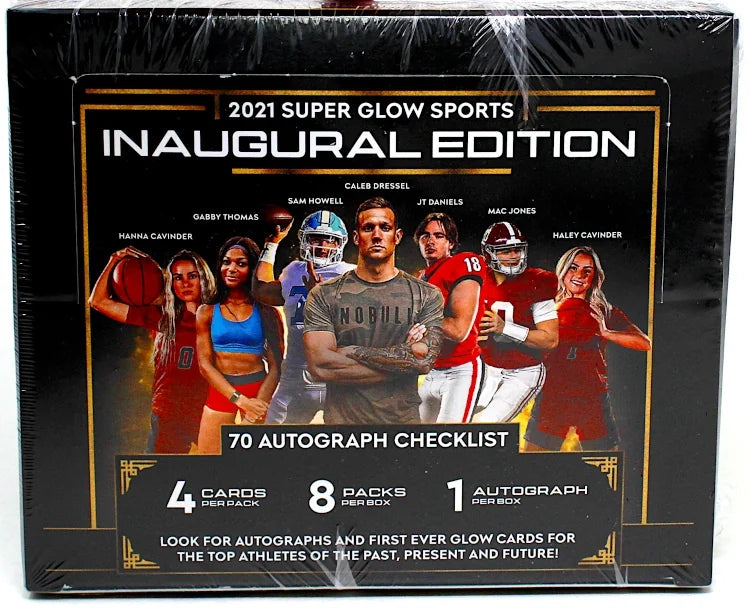 2021 Super Glow Sports Inaugural Edition Box Multi Sport Cards (Ships Sealed Only)