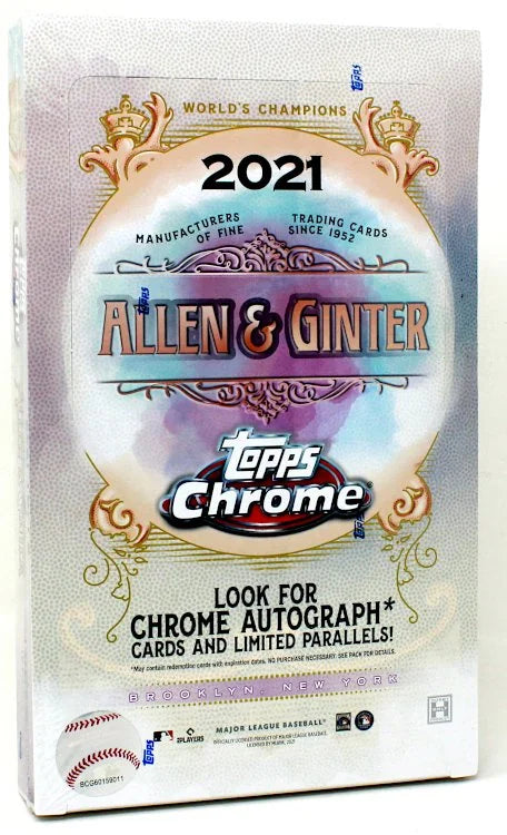 2021 Topps Allen Ginter Chrome Baseball Hobby 12 Box Case (Ships Sealed Only)