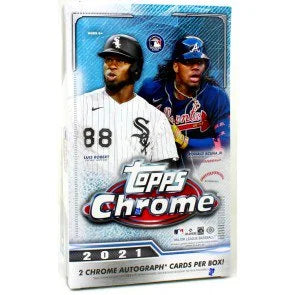 2021 Topps Chrome Baseball Hobby Box (Ships Sealed Only)