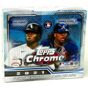 2021 Topps Chrome Baseball Jumbo Hta Box (Ships Sealed Only)