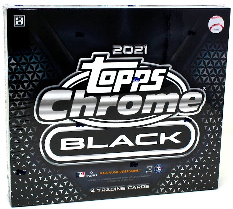 2021 Topps Chrome Black Baseball Hobby 12 Box Case (Ships Sealed Only) - B2
