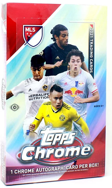 2021 Topps Chrome MLS Soccer Box 18 Packs 4 Cards Per Pack (Ships Sealed Only)
