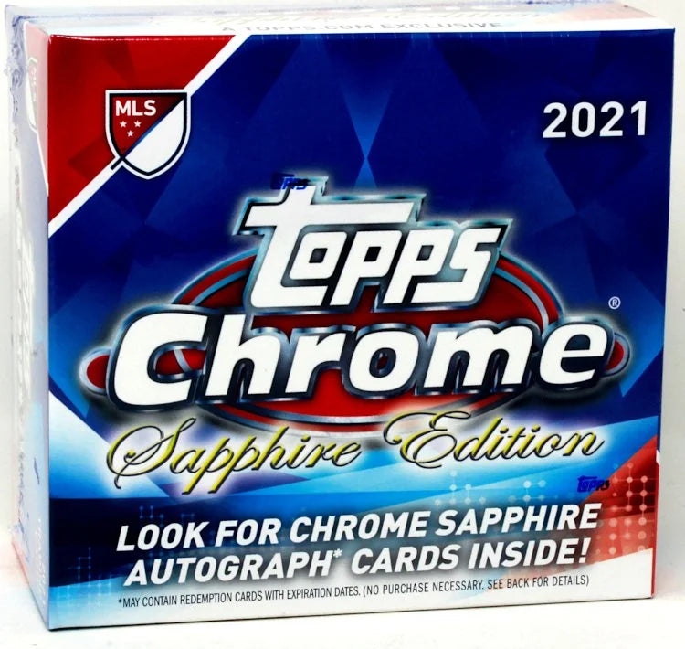 2021 Topps MLS Chrome Sapphire Edition Box 8 Packs (Ships Sealed Only)
